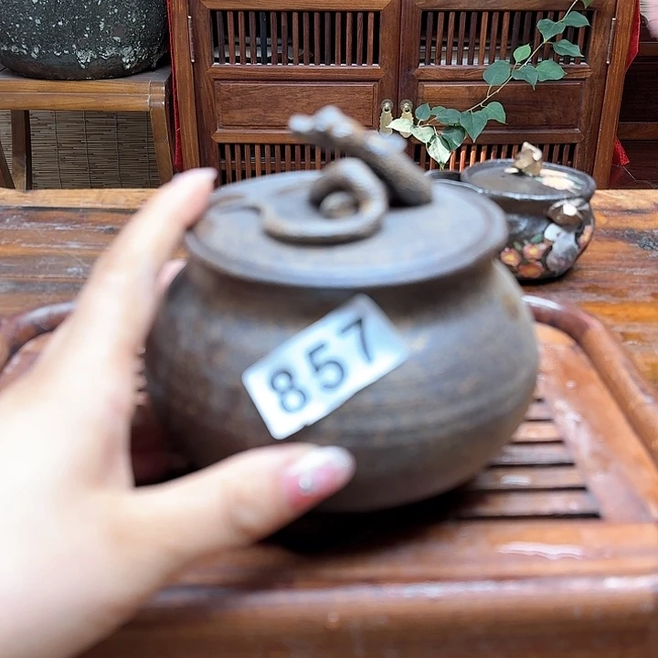 纯手工制作粗陶茶具