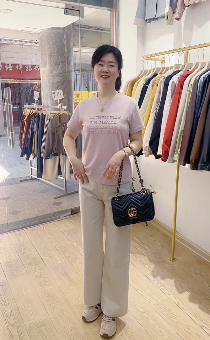 靓衣坊 字母刺绣短袖休闲时尚37款