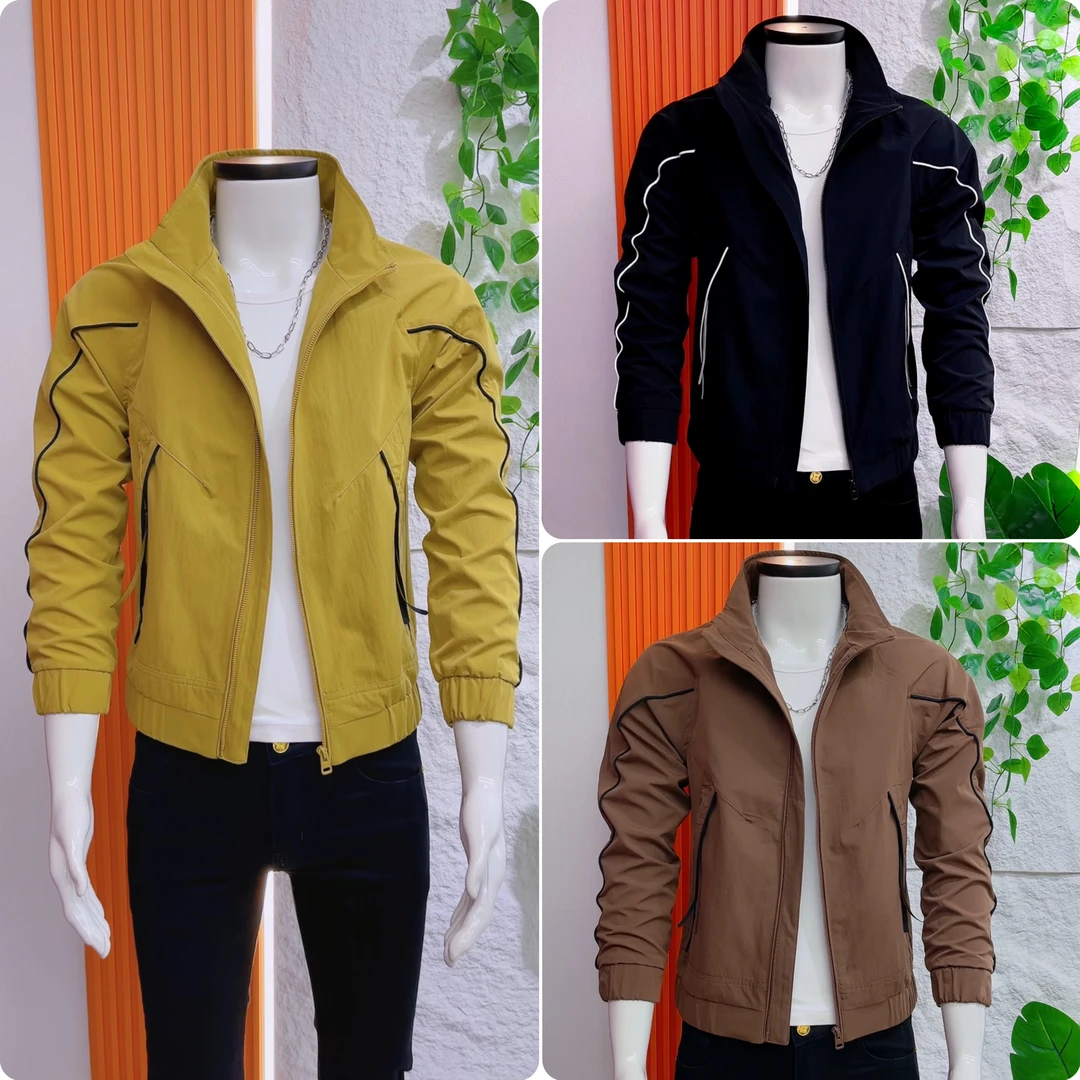 新款时尚轻奢男士夹克外套春秋款韩版修身百搭高级感帅气上衣