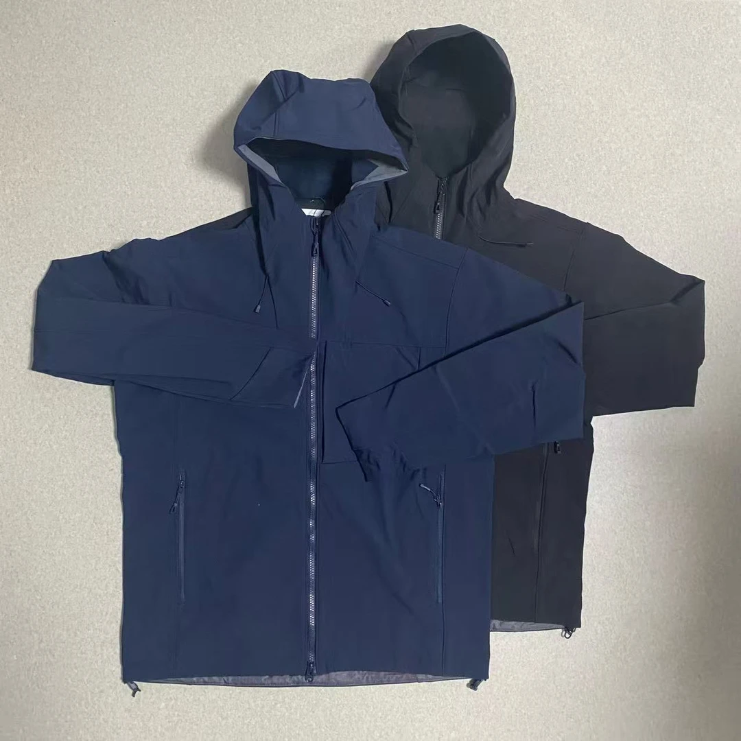 Sweet DD男士双色户外防风防水连帽软壳冲锋衣