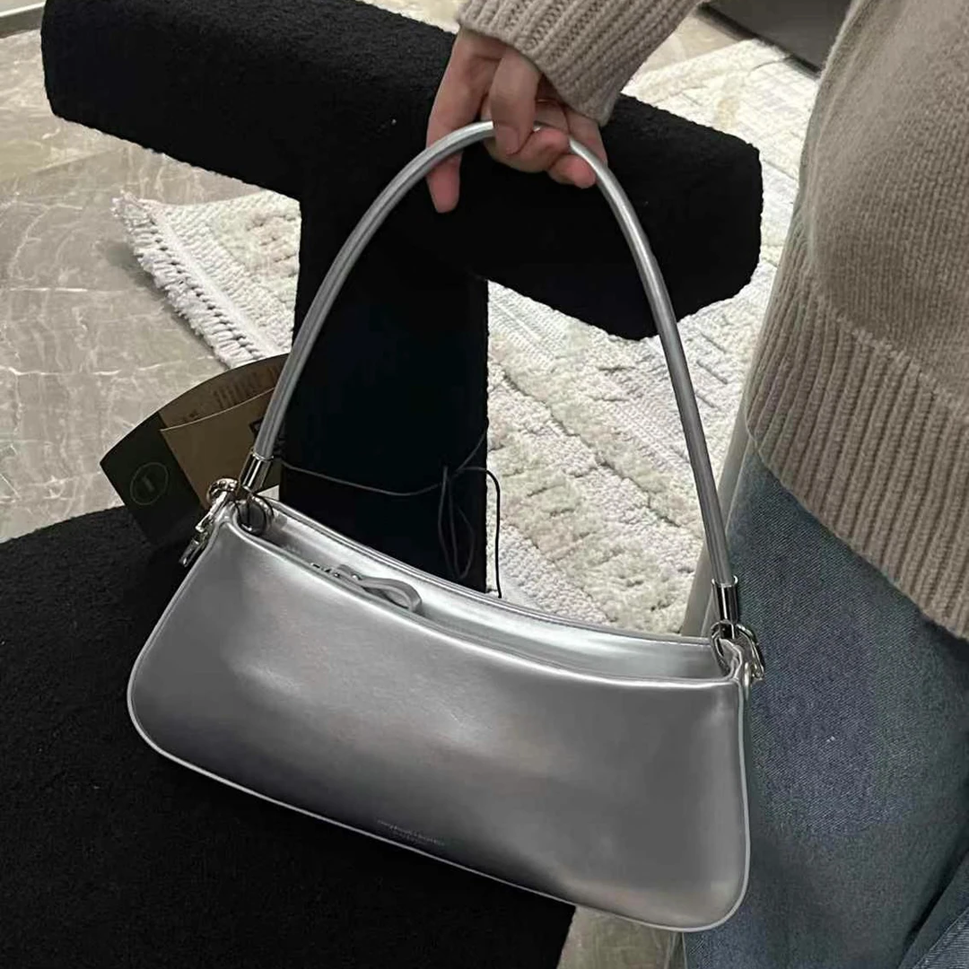 2972法棍腋下包女包2025新款高级感时尚百搭简约月牙包单肩斜挎包