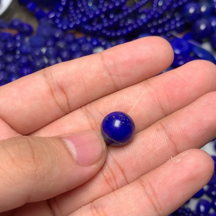 风***雨青金石未镶嵌12mm圆珠