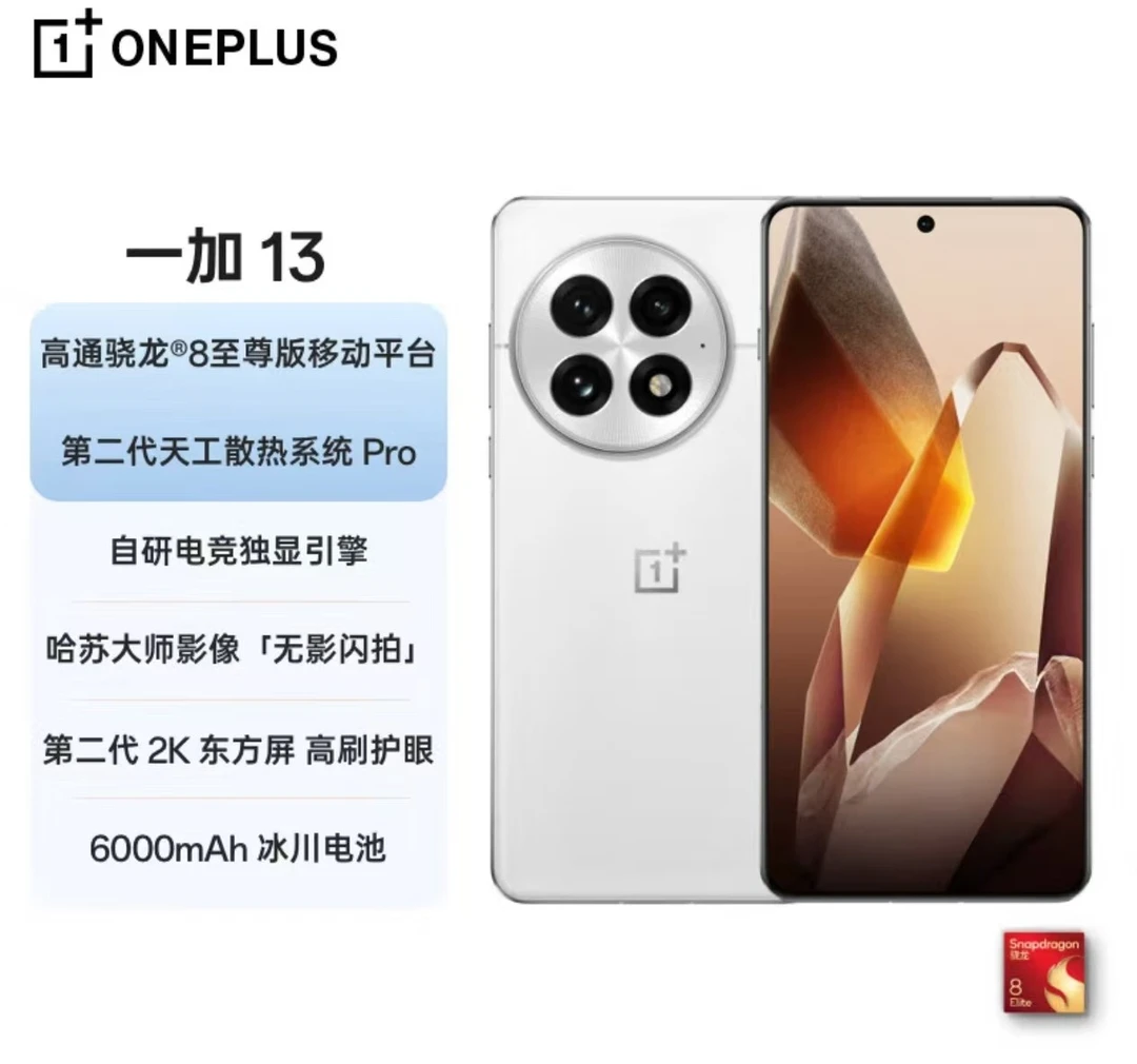 99新 OnePlus/一加 13高通骁龙8至尊版6000mAh二手优品 梅 严选
