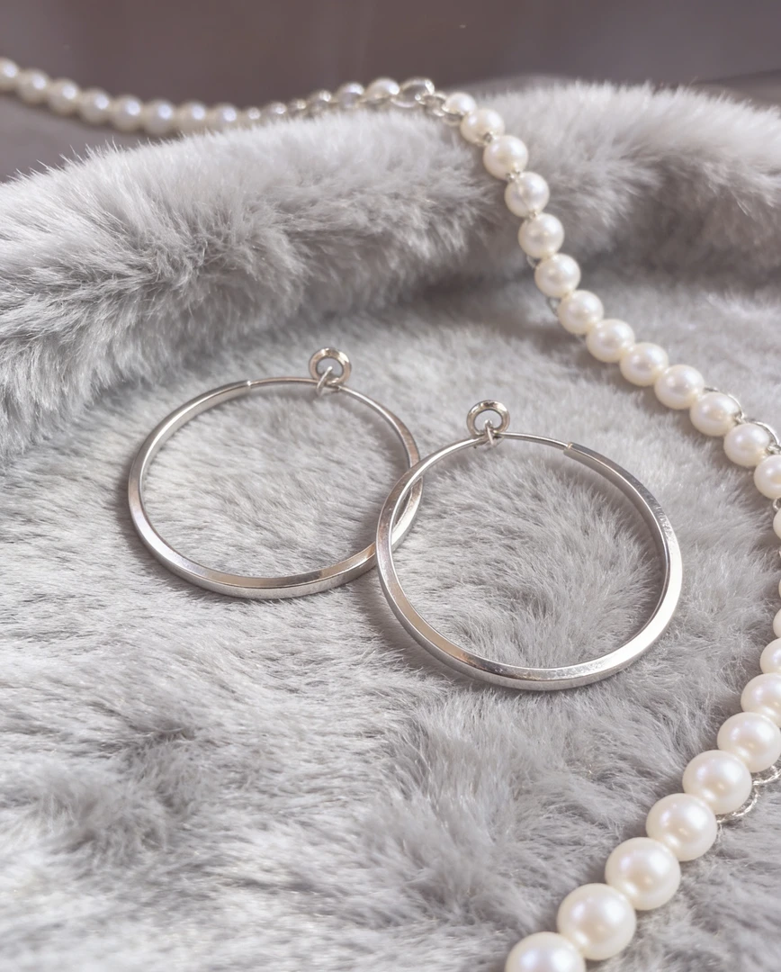 黄铜耳饰 925银针经典耳环大耳圈高级感法式时尚日韩百搭精致耳饰