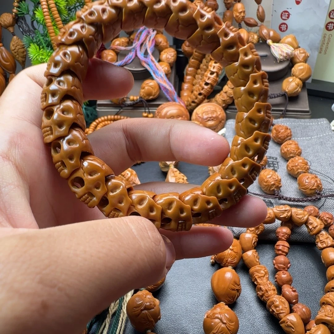 橄榄核手串/手链骷髅头