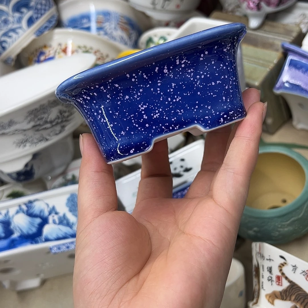 紫砂花盆725号瑕疵10/8/4cmm