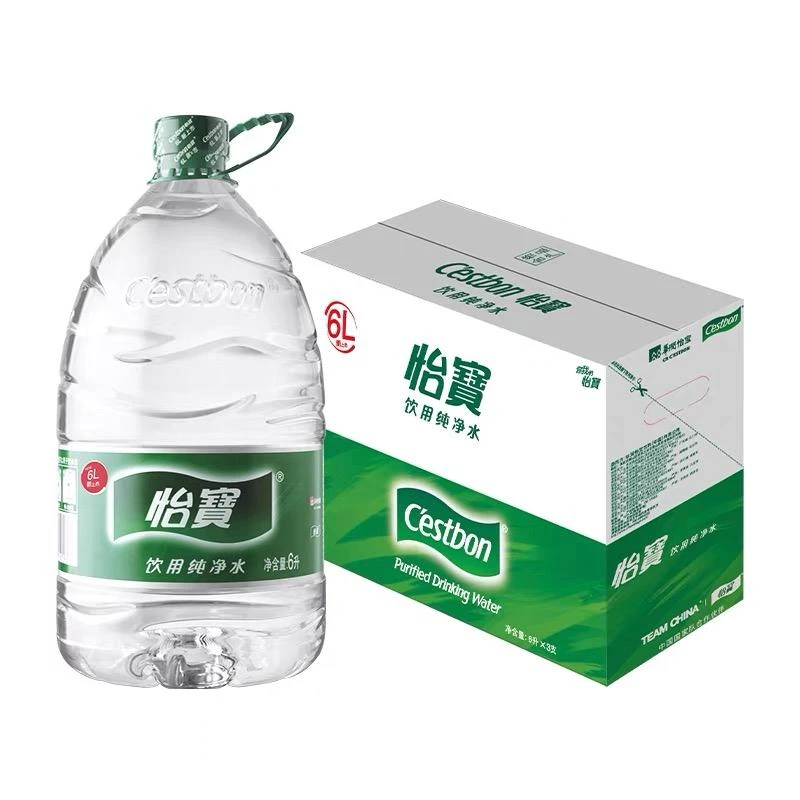 怡宝纯净水6L*3支 一箱装 大瓶装 家庭用水 品质保证 放心之选