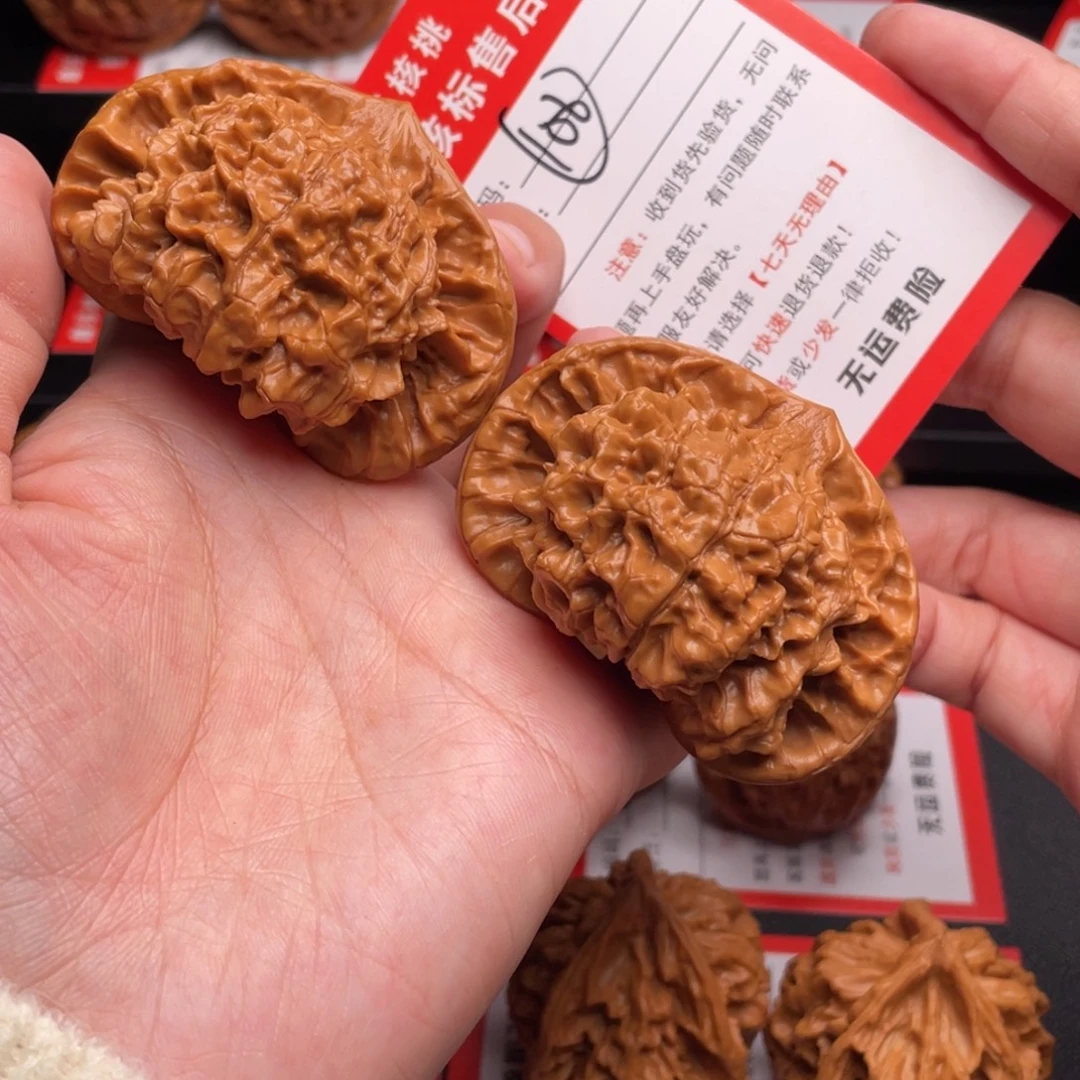 文玩核桃把件官帽56