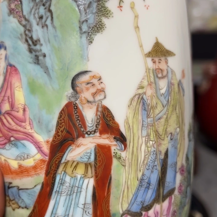 牧***4瓷片粉彩瓷器粉彩瓷器