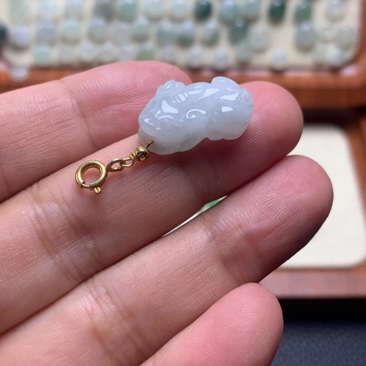 颈饰未镶嵌翡翠天然A货翡翠