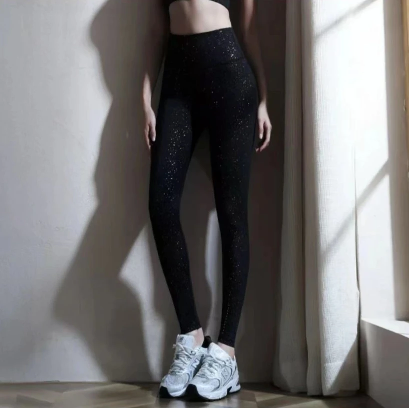 【乔家】K802星空芭比裤鲨鱼裤瑜伽裤春季单的小脚裤