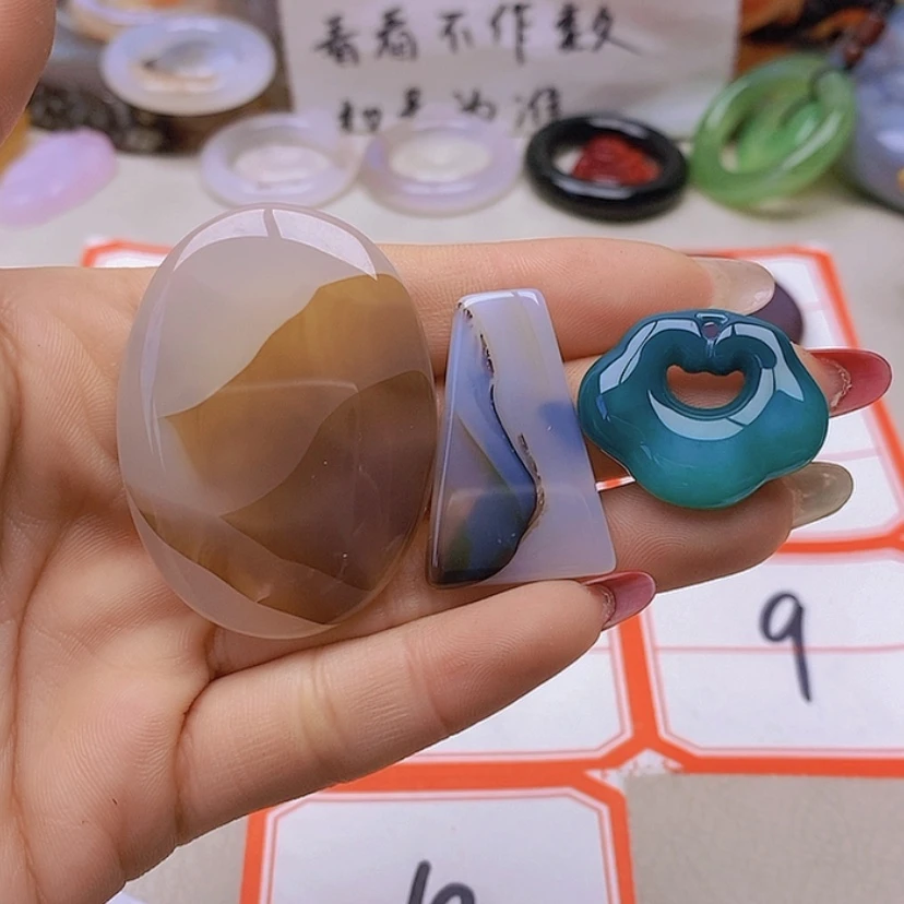 【闪购商品】未镶嵌玛瑙/玉髓珠宝半成品S*S