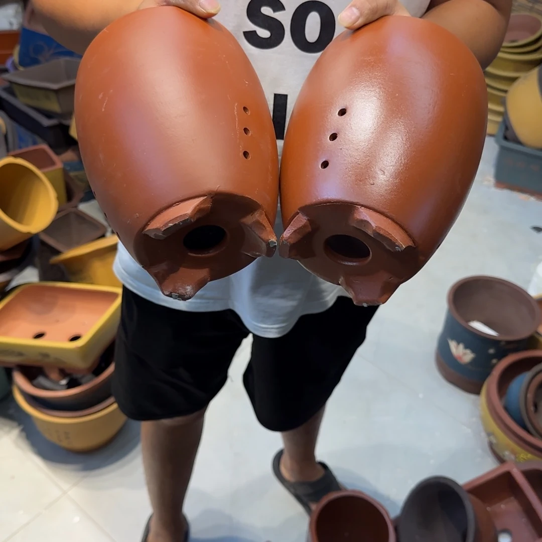 紫砂花盆瑕疵和瑕疵