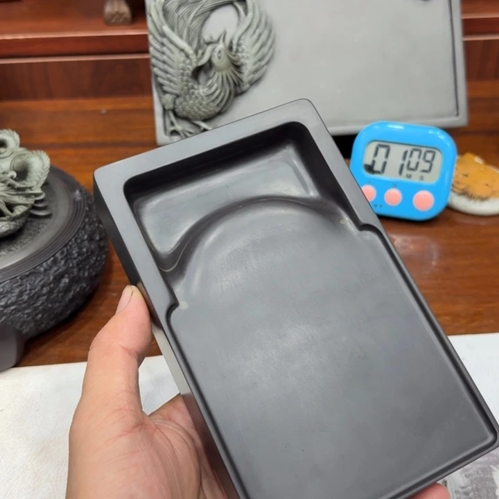 玛***鹿易砚老坑玉带石砚台