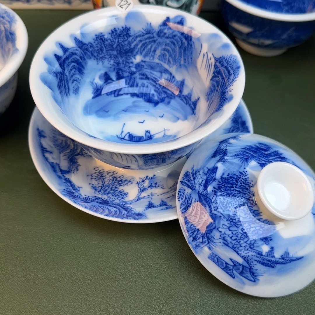彦祖纯手工手绘茶具121
