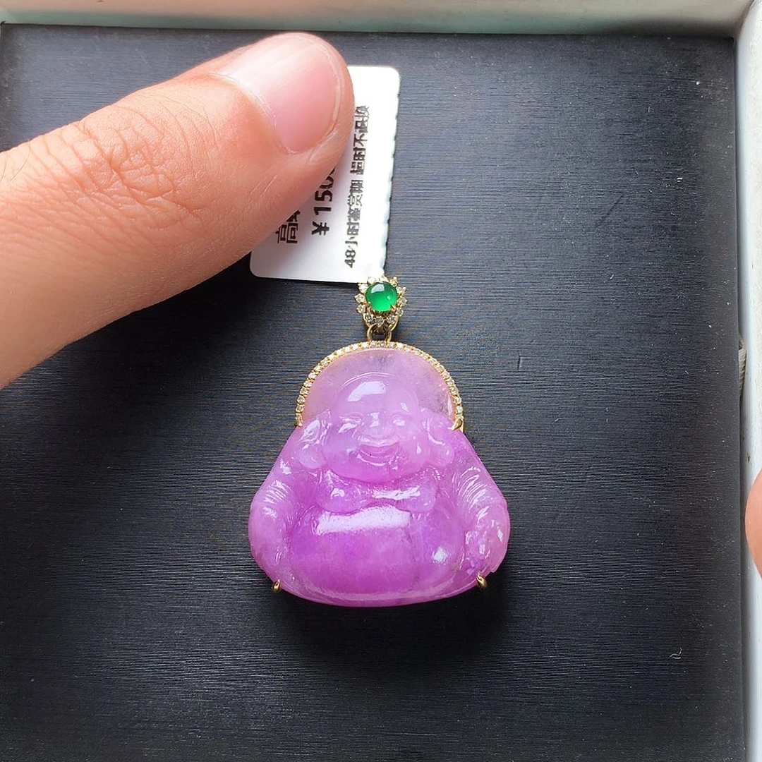 苏纪石（舒俱来）18K金镶嵌吊坠