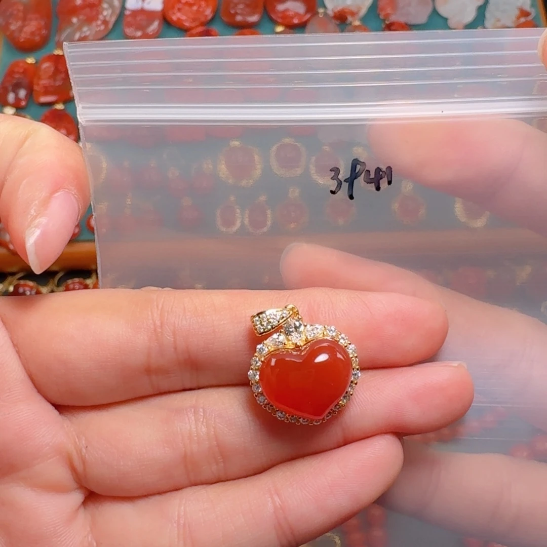 南红玛瑙南红银S925镶嵌