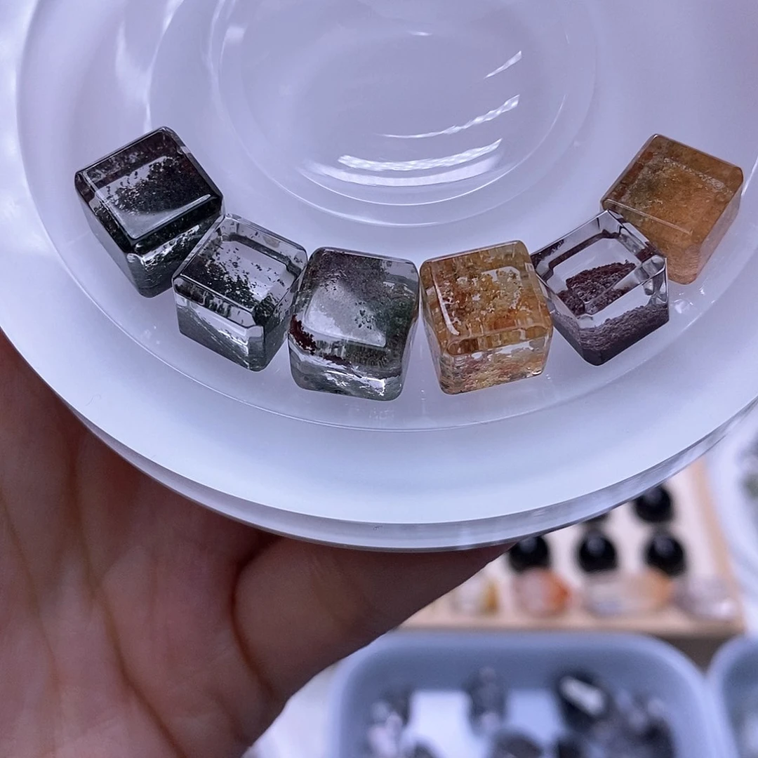 水晶天然水晶定制打孔不退换未镶嵌