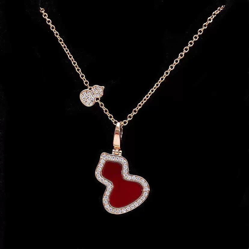 钛钢项链 【卡梵佩】红葫芦项链气质轻奢