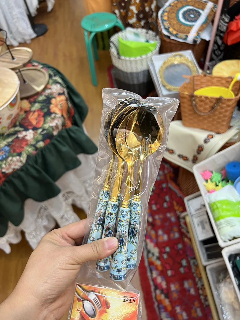 【直播专属】珐琅色彩网红款不锈钢汤勺家用吃饭勺子西餐汤圆加厚