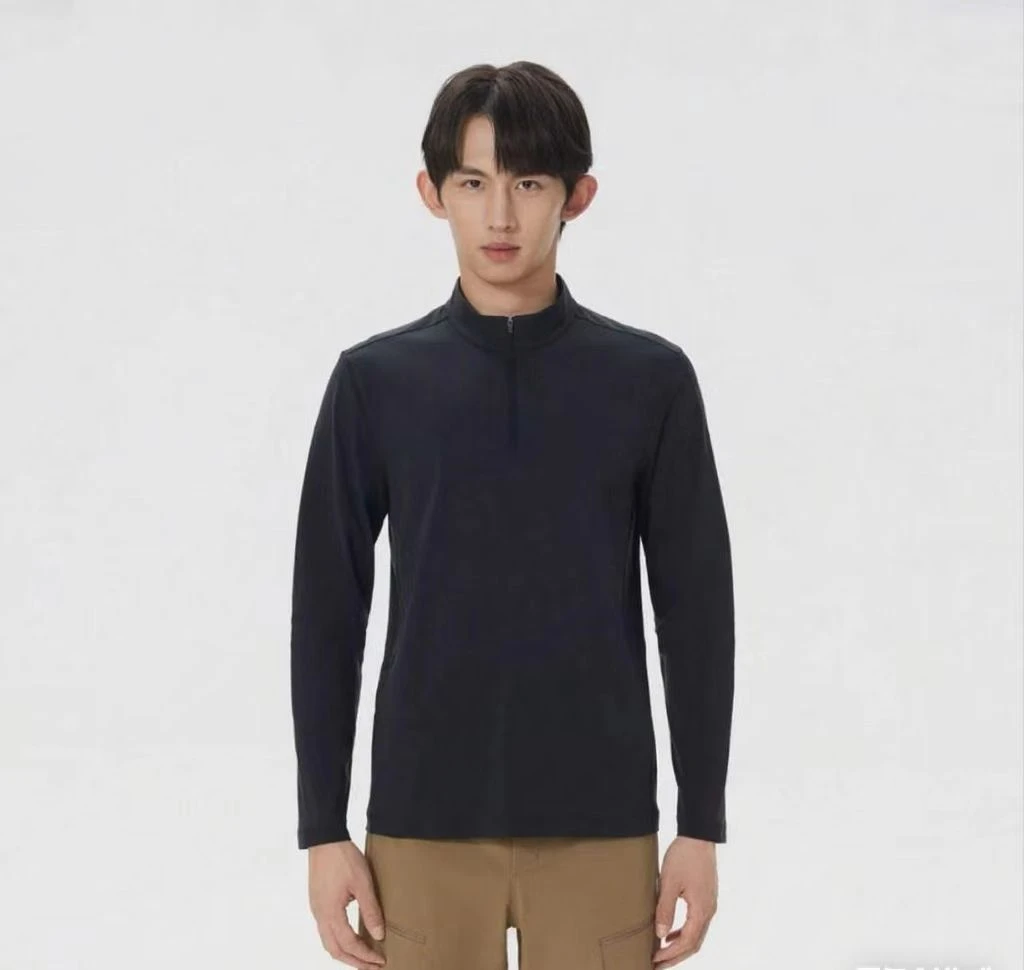 25年男士【加绒款】半拉链上衣休闲速干打底户外运动秋季商务