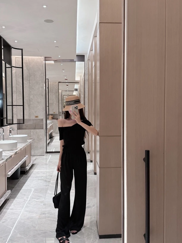 JEISYCHIC 空气裤薄款 醋酸裤