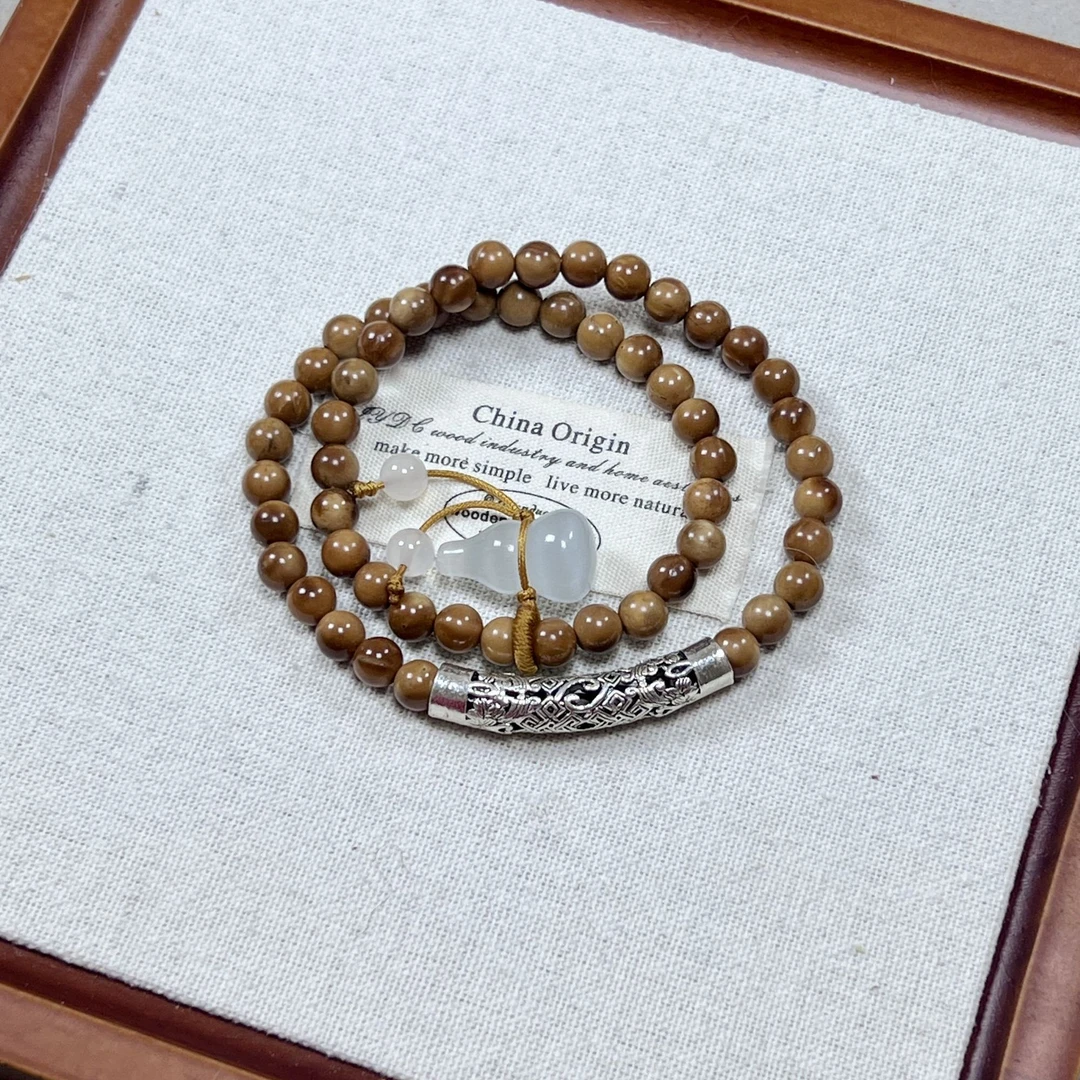 库克圆珠6mm半镯款葫芦滴流设计款手串