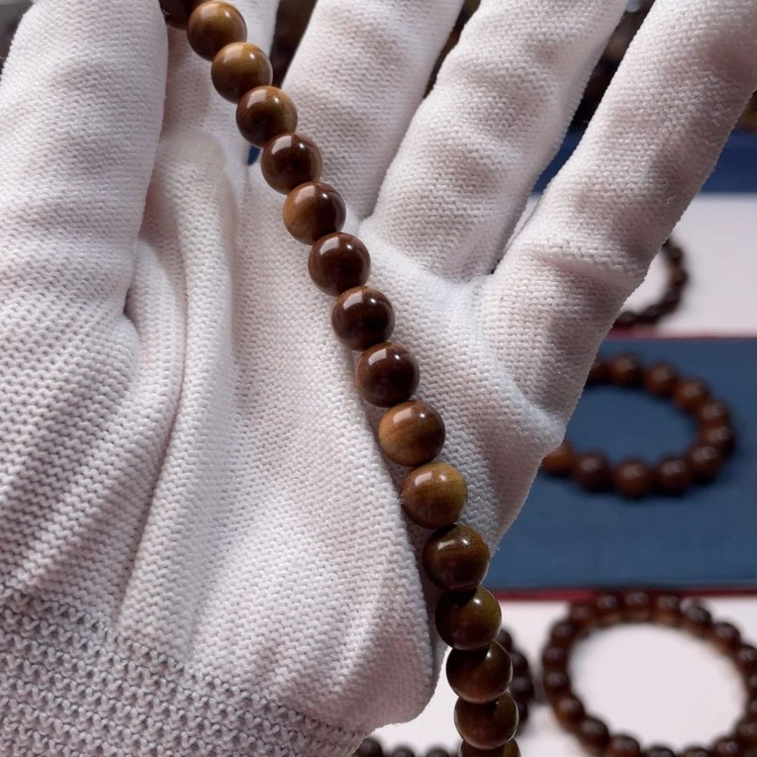 檀香木手串/手链印度老山檀香焦糖香0.8