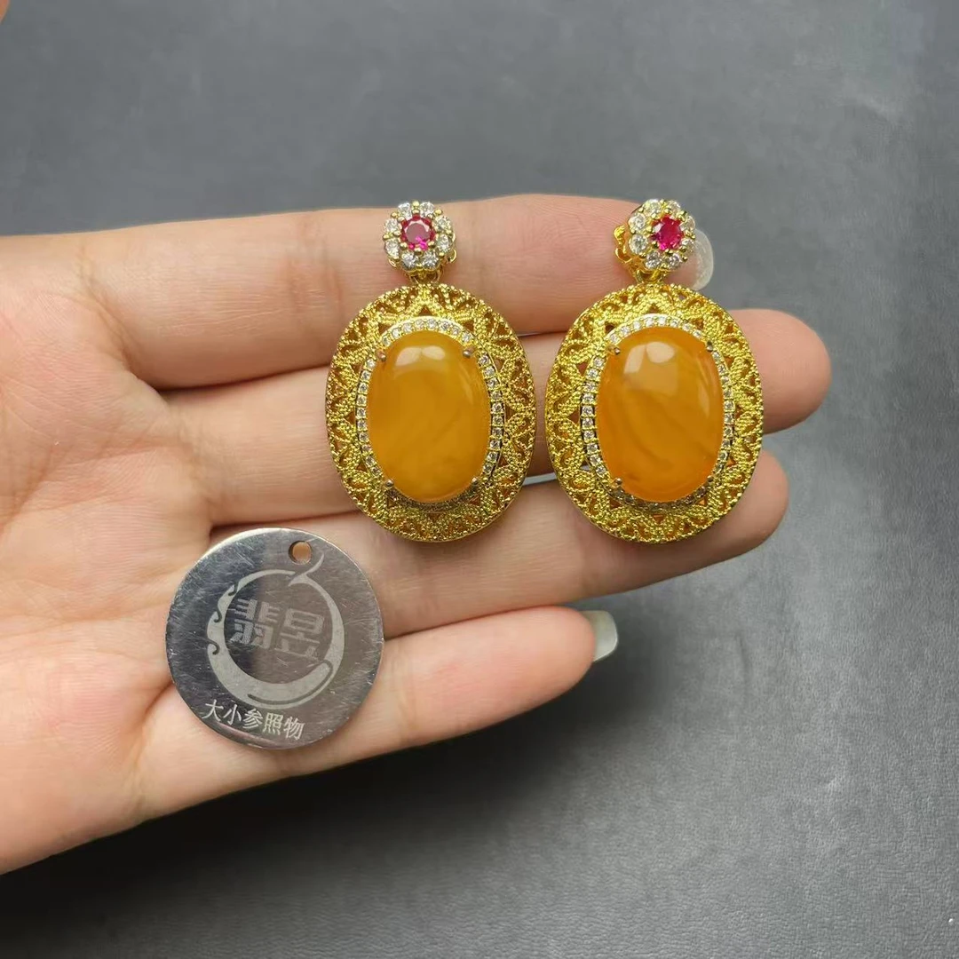 翡昱-N15-50707-蜜蜡吊坠/-多样性发其一