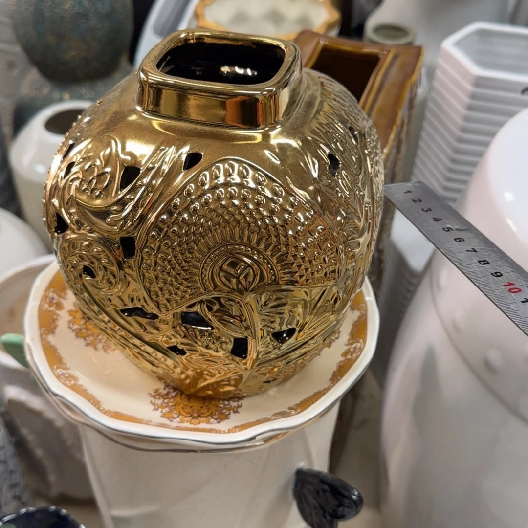 瓷片陶瓷工艺花瓶摆件