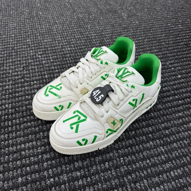 95新 LouisVuitton/路易威登 41.5码 trainer白绿环保