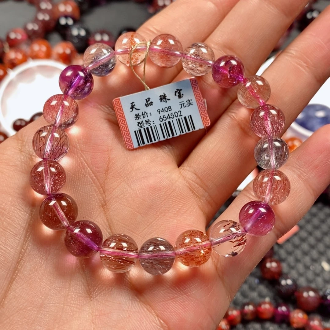 未镶嵌水晶手链果冻色超七654502