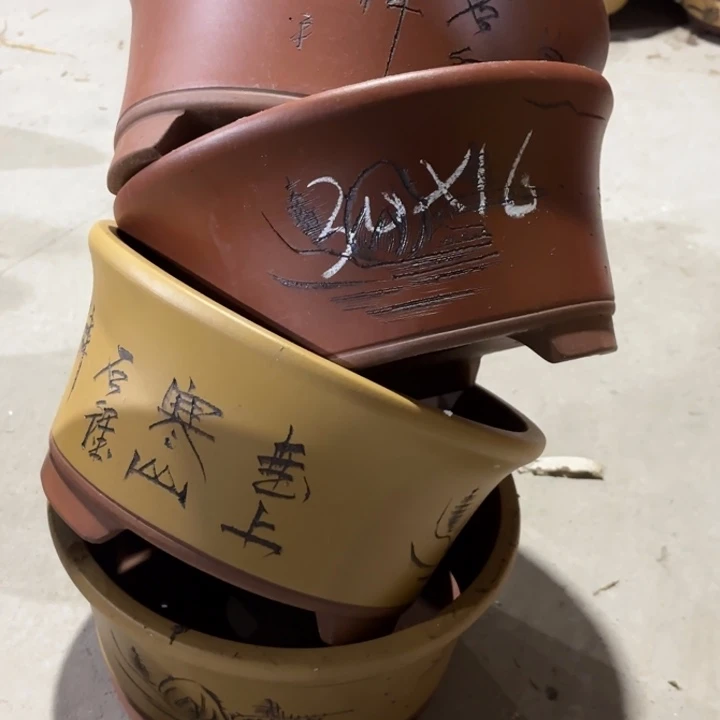 花盆紫砂100-4。 30-16。