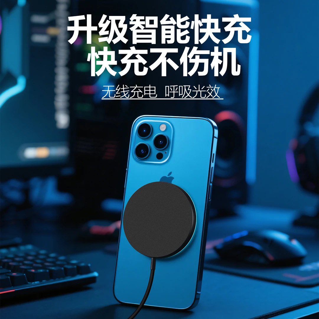 为你魔方适用iPhone.17-12磁吸无线充电器磁吸充电器强快充不伤机