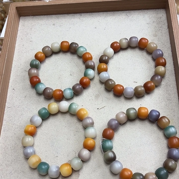 手串菩提根/象牙果卡14干磨绣花球