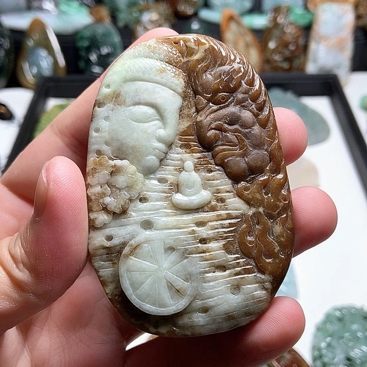 忘***铭翡翠未镶嵌颈饰翡翠a货