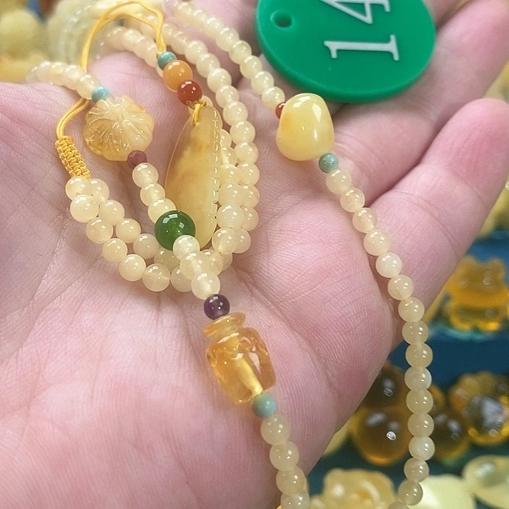 未镶嵌颈饰蜜蜡馨*链子