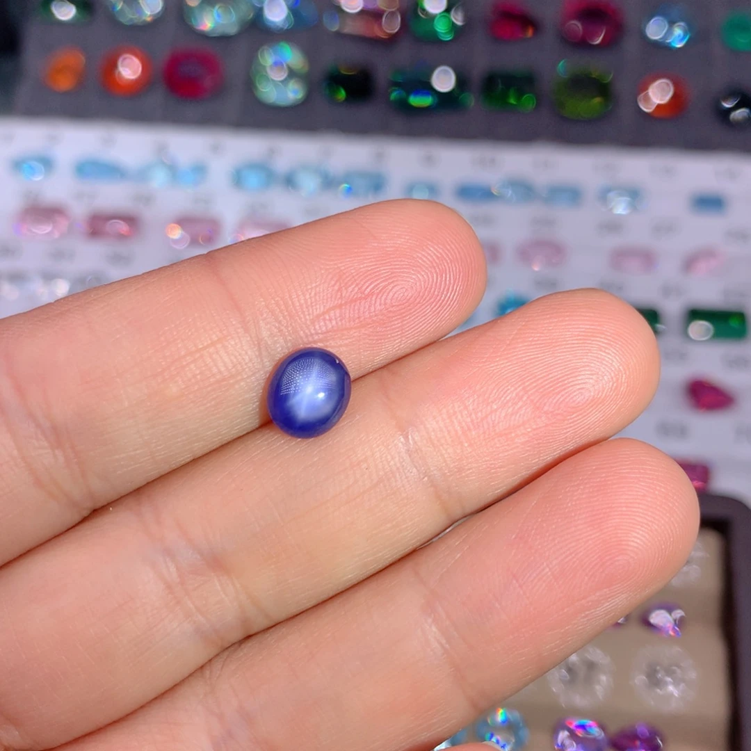 未镶嵌蓝宝石珠宝奇石缅甸无烧