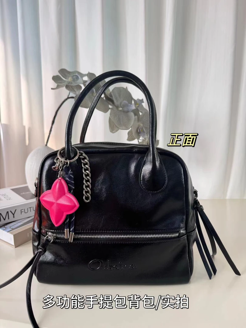 2025新款小众原创设计时尚百搭通勤多隔层单肩斜挎一包多背双肩包
