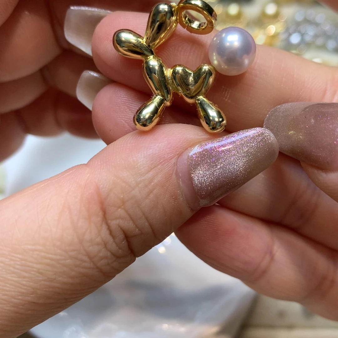 海水珍珠银S925镶嵌颈饰