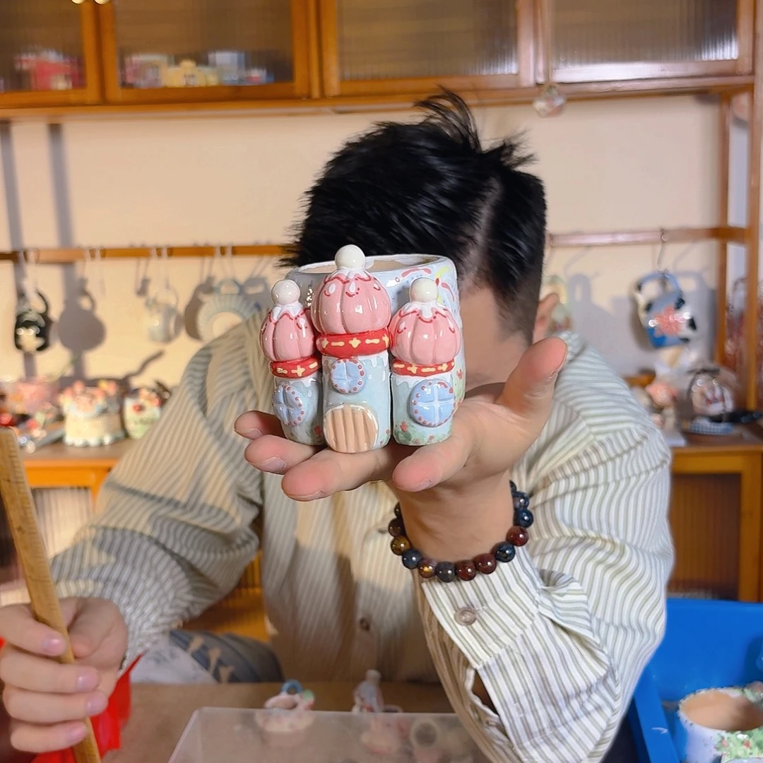 老梧家的手工多肉花盆