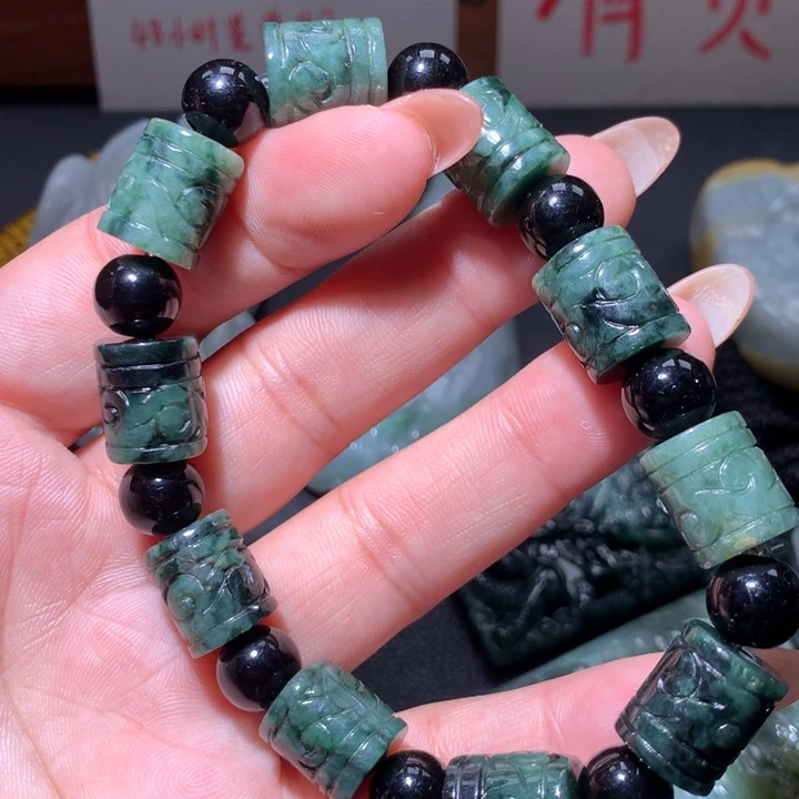 翡翠未镶嵌颈饰保真天然A货翡翠