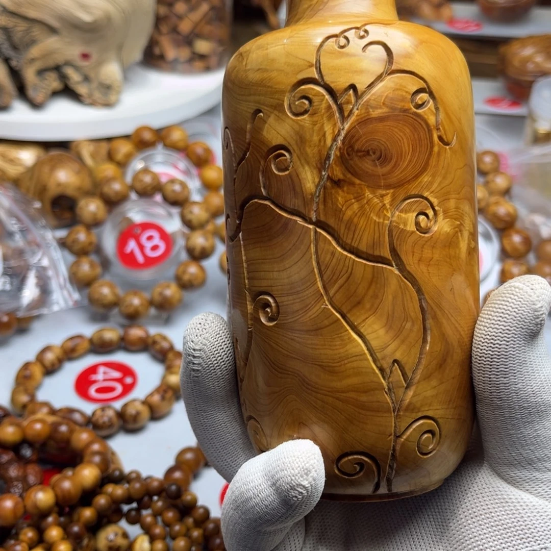 柏木（崖柏）感**心太行崖柏花瓶