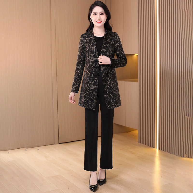 【拉夏】职业小香风时尚西装套装女2025早秋新款爆款早春穿搭一整套