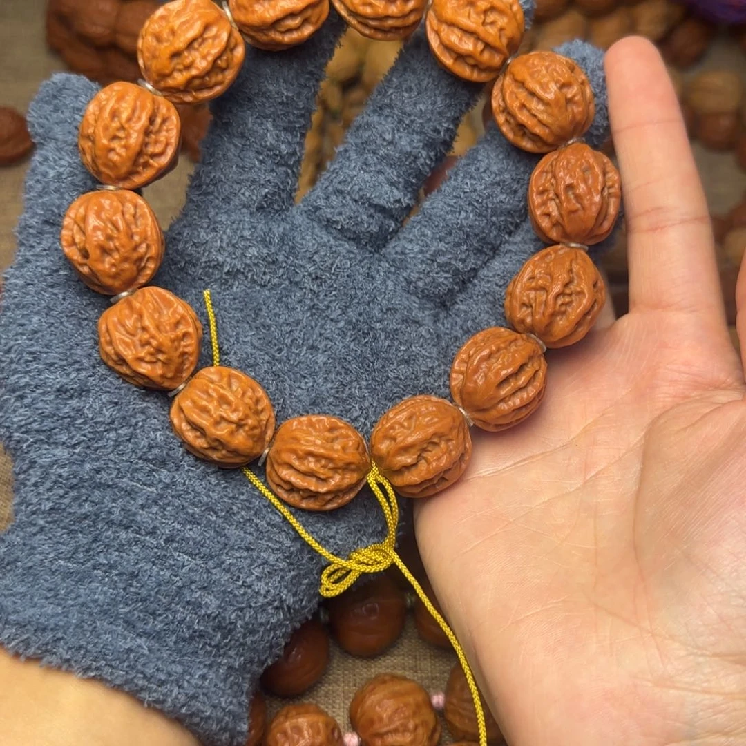 文玩核桃吊坠八棱龙脊纹手持21.22.21