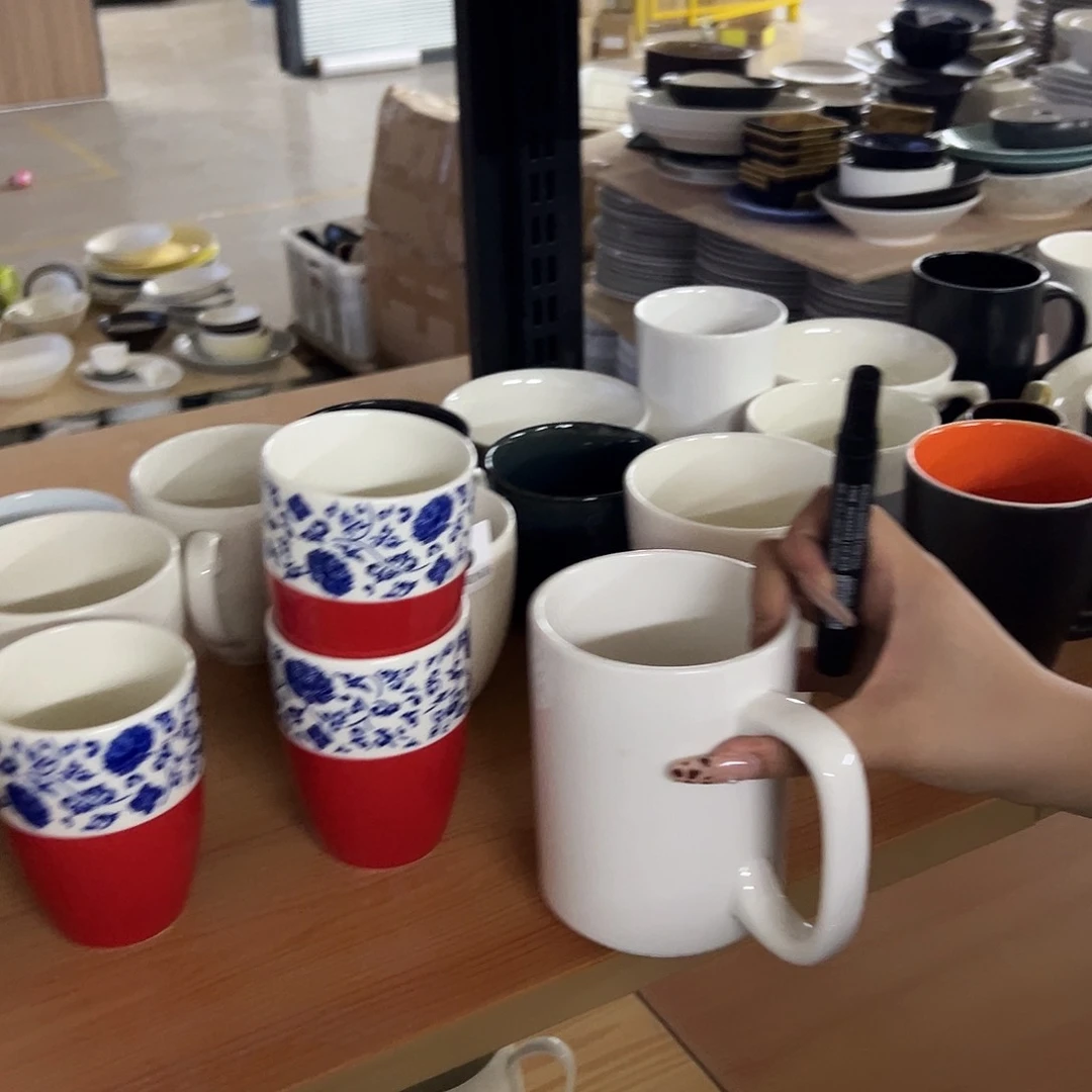 新骨瓷110微瑕暖白马克杯