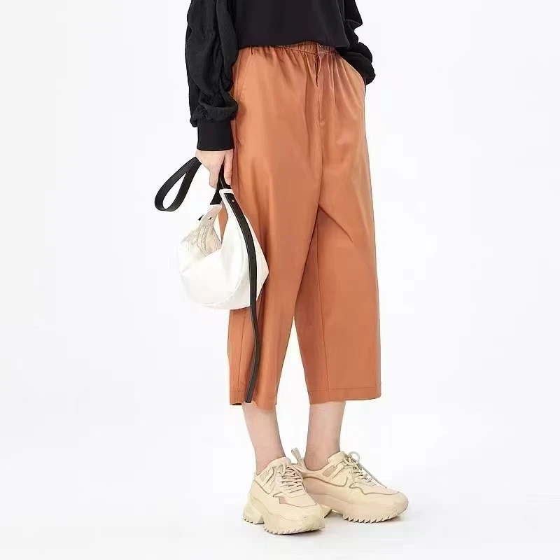 凯特丝蓓1592#纯色阔腿裤修身垂感显瘦百搭休闲长裤