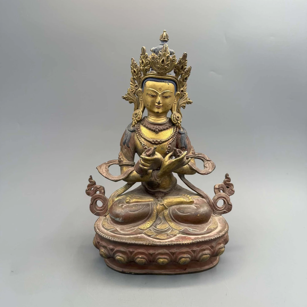 20世纪 铜鎏金金刚总持造像 23321