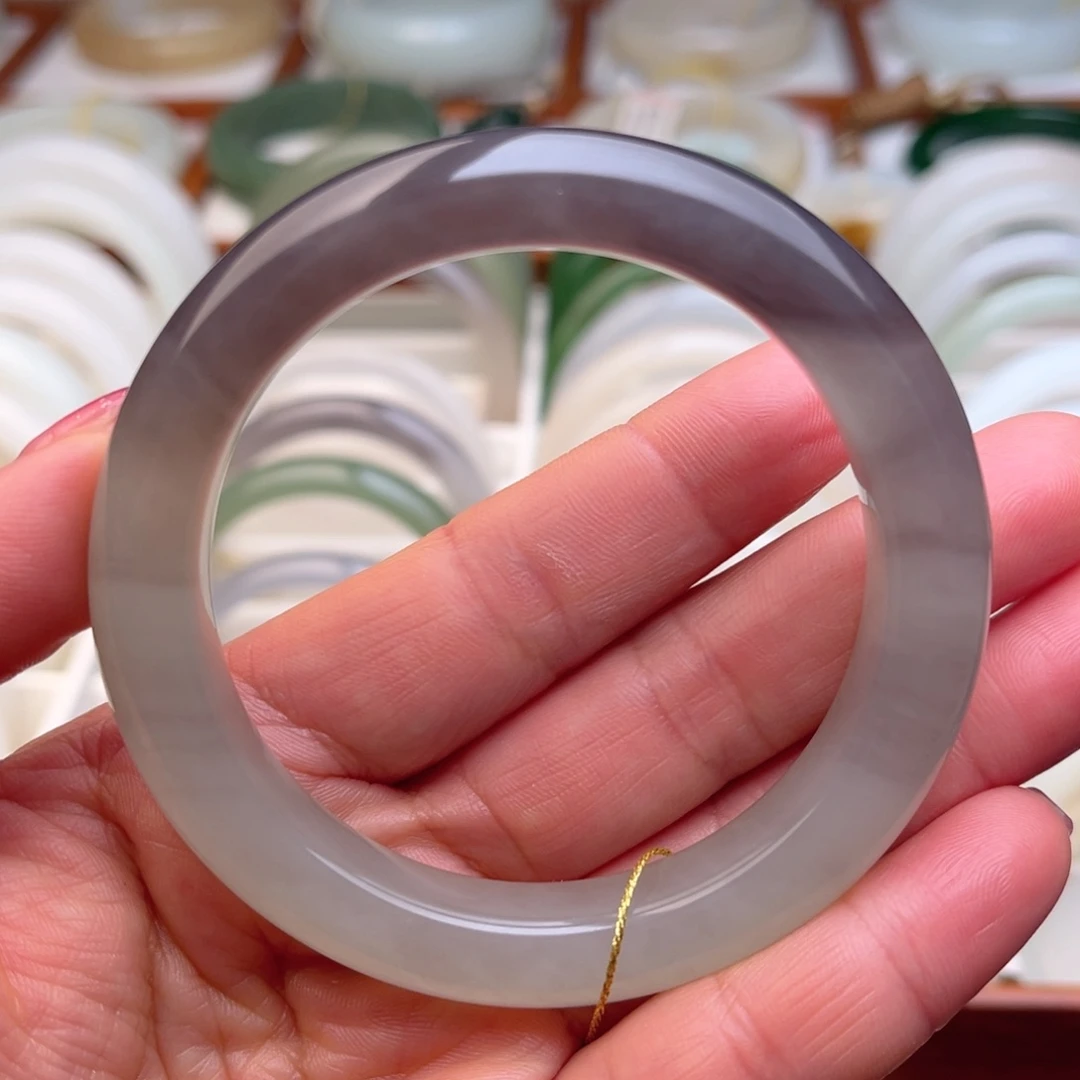 和田玉未镶嵌手镯56.3