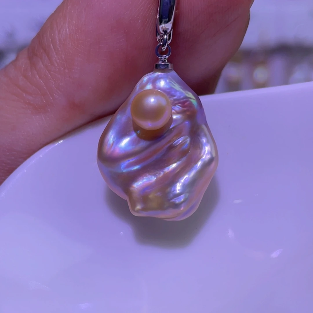未镶嵌天然淡水珍珠吊坠淡水珍珠